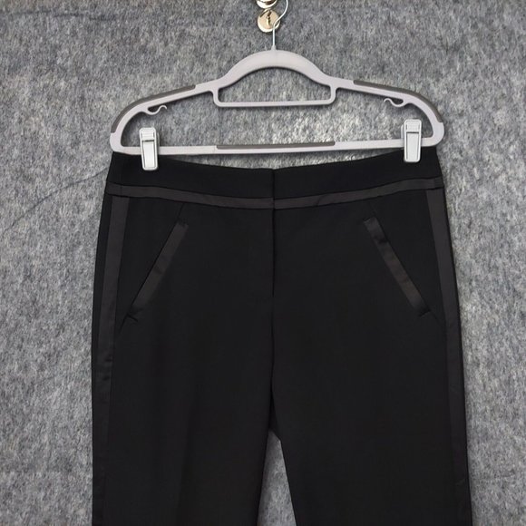 Ann Taylor Loft Marisa Tuxedo Dress Pants Inseam Pockets, Size 8 - Picture 3 of 4